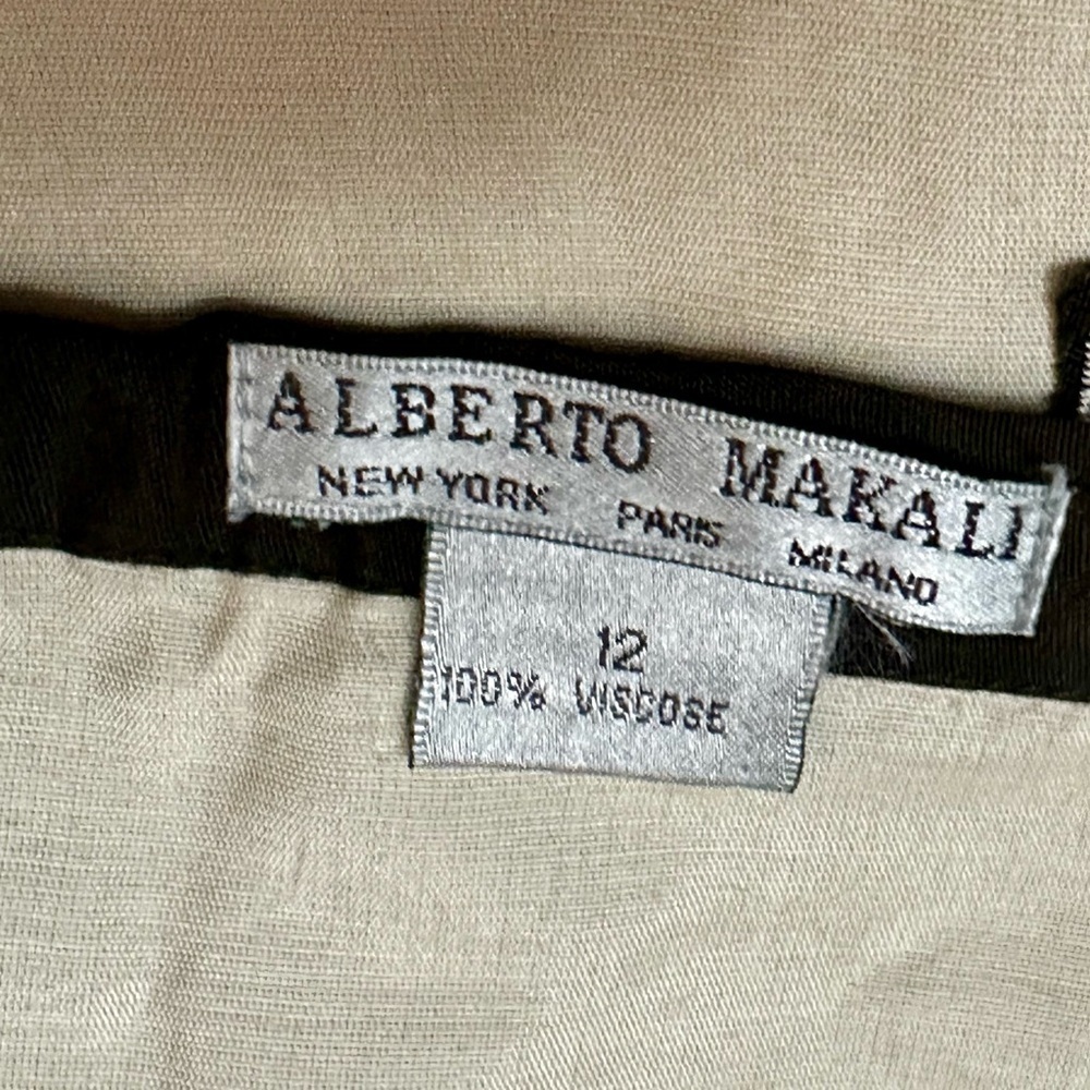 Alberto Makali Brown Cream Open Work Lace Mandala Boho Chic Statement Skirt - Picture 7 of 8